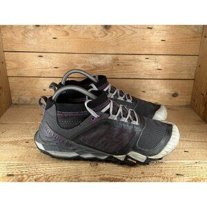 Merrell All Out Terra Trail Running Shoes Women's Size 7.5 Black Purple J32544